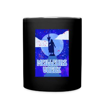 Best Wishes Joan of Arc Statue - Full Colour Mug - black - Front