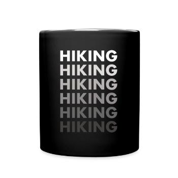 Hiker Hiking - Tasse einfarbig - Schwarz - Vorne