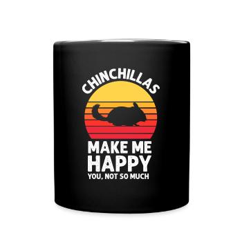 Chinchilla - Tasse einfarbig - Schwarz - Vorne
