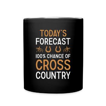 Rider Today's Forecast Cross Country - Full Colour Mug - black - Front
