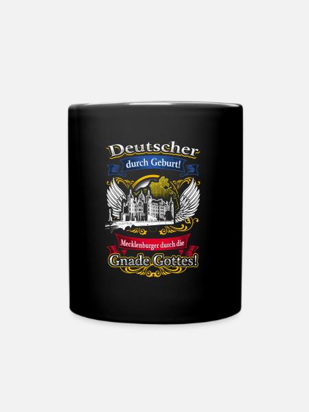 Stolzer Mecklenburger – Heimatliebe und Tradition - Tasse einfarbig - Schwarz