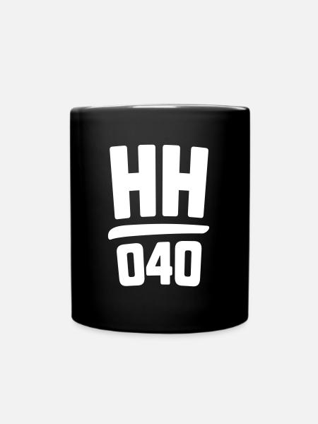 Hamburg – 040 - Tasse einfarbig - Schwarz