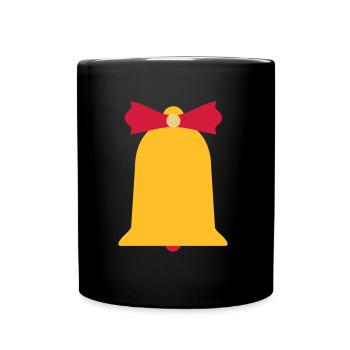 Glocke Weihnachtsglocke Glöckchen Glocken - Tasse einfarbig - Schwarz - Vorne