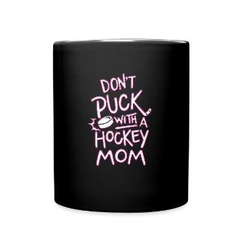 HOCKEY MOM PIC 8B - Tasse einfarbig - Schwarz - Vorne