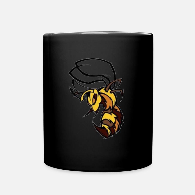 Abeille/frelon avec piquant - Mug uni - noir