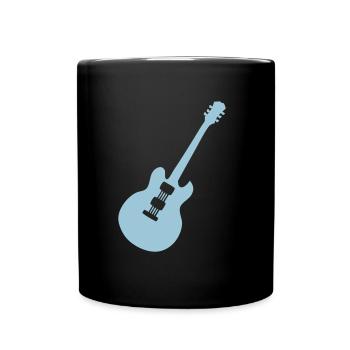 E-Gitarre - Tasse einfarbig - Schwarz - Vorne