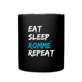 Rommè Rommee Gift double head Rummikub Rummy - Full Colour Mug - black - Front
