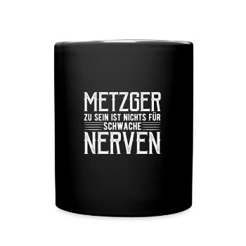 Metzger - Tasse einfarbig - Schwarz - Vorne