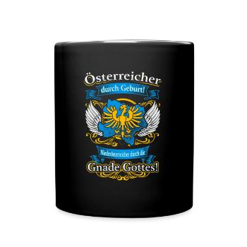 Lower Austrians by the grace of God – Pride - Full Colour Mug - black - Front