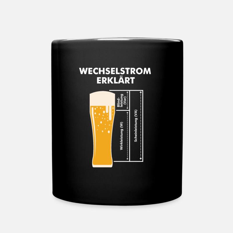 Elektriker Strom Elektroniker Majestät Watt Volt - Tasse einfarbig - Schwarz
