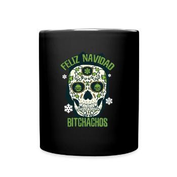 Xmas Feliz Navidad - Tasse einfarbig - Schwarz - Vorne