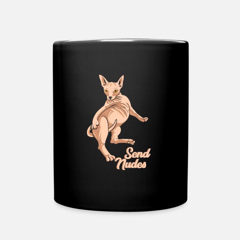 Sphynx Chat Envoyer des nus - Mug uni - noir
