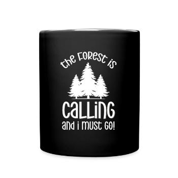 Forest Nature Conservation Hunter Wilderness - Full Colour Mug - black - Front