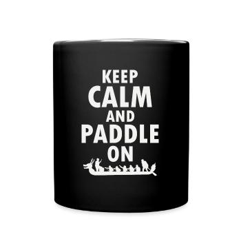 Dragon Boat Racing Crew Paddlers Water Sport - Full Colour Mug - black - Front