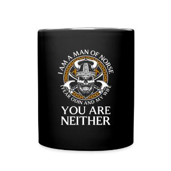 Viking Nordic Thunder Teutons - Full Colour Mug - black - Front