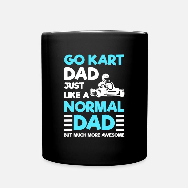 Go-kart kart racing race - Full Colour Mug - black