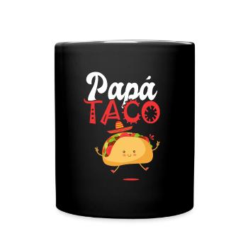 dad taco Taco Tacos mexikanisches Essen Geschenk - Tasse einfarbig - Schwarz - Vorne