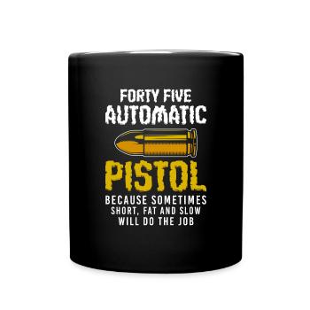 Pistol Rifle Hunting Sport Shooting - Full Colour Mug - black - Front