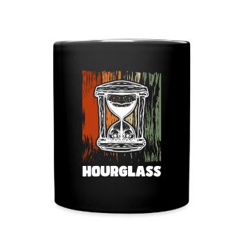 Zeit Zeichen Modern - Tasse einfarbig - Schwarz - Vorne