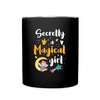 Fantasie Märchen Schwester Feen - Tasse einfarbig - Schwarz - Vorne