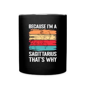 Signe du zodiaque Énergie stellaire - Mug uni - noir - Devant