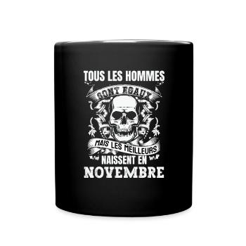 les meilleurs naissent en novembre - Mug uni - noir - Devant