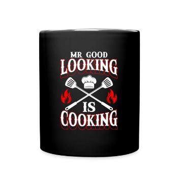 Chef Chef Chapeau de Chef Cuisine - Mug uni - noir - Devant