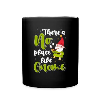 Zipfelmütze Wichtel Fantasie - Tasse einfarbig - Schwarz - Vorne