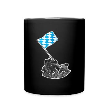 Weltmetropole Bayern - Tasse einfarbig - Schwarz - Vorne