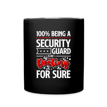 Security guard profession security service work - Full Colour Mug - black - Front