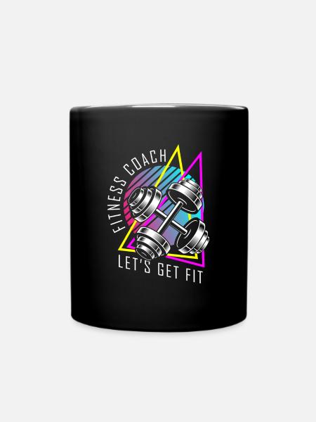 Fitness Gym - Full Colour Mug - black