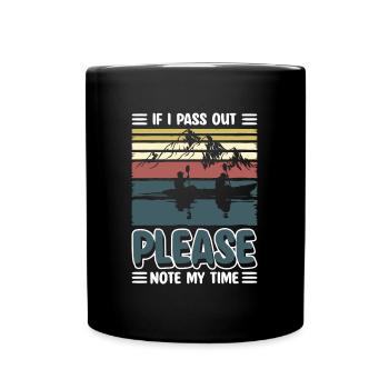 Barre de gouvernail de bateau - Mug uni - noir - Devant