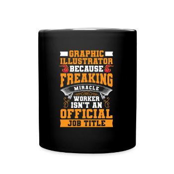 Designer Zeichner Zeichnung - Tasse einfarbig - Schwarz - Vorne