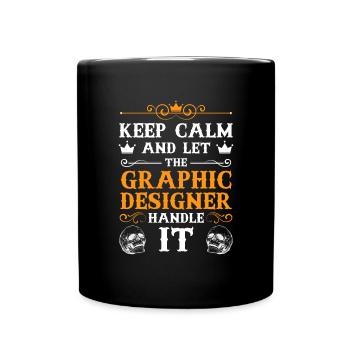 Designer Designer Graphic Designer Painter - Full Colour Mug - black - Front