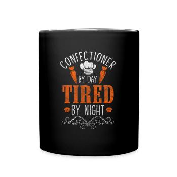 Chef pâtissier Artisanat Maître boulanger Maître pâtissier - Mug uni - noir - Devant