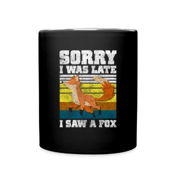 Chasseur de sagesse animale - Mug uni - noir - Devant