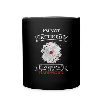 Jeu de cartes de blackjack - Mug uni - noir - Devant