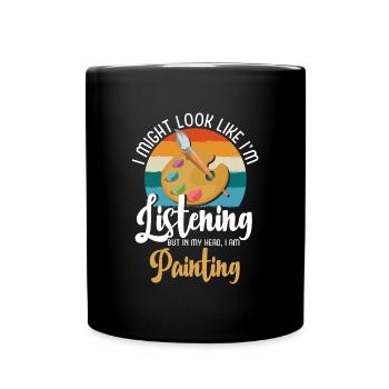 Painter Color Roller Color - Full Colour Mug - black - Front