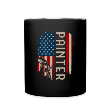 Peinture - Mug uni - noir - Devant