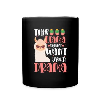 Camel Fluffy Drama Breeder - Full Colour Mug - black - Front