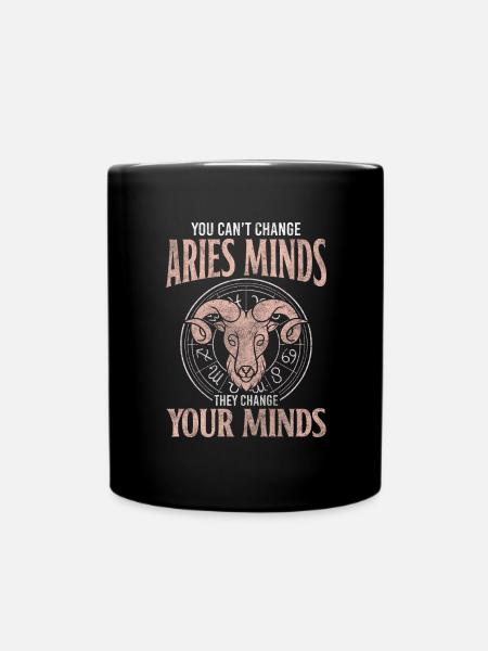 Widder Geburtstag Stolz - Tasse einfarbig - Schwarz