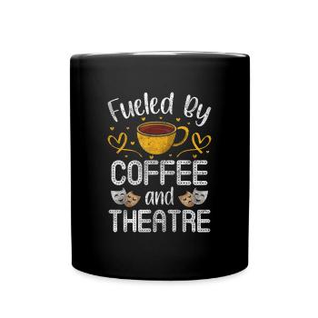 Theater Szene Broadway - Tasse einfarbig - Schwarz - Vorne