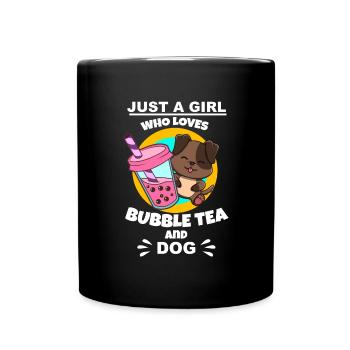 Bubble Tea Bubble Tee Mädchen Geschenk - Tasse einfarbig - Schwarz - Vorne