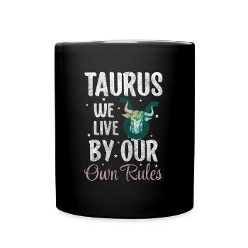 Taureau Symbole de la Terre Naissance - Mug uni - noir - Devant