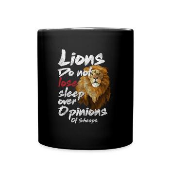 Lion Safari Predator Hunter - Mug uni - noir - Devant