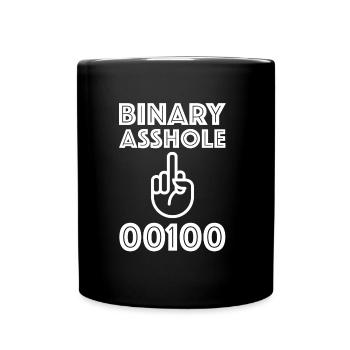 Idiot binaire | Math, Funny Spray, Code - Mug uni - noir - Devant