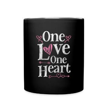 Relationship Valentine's Day Couples Partners - Full Colour Mug - black - Front