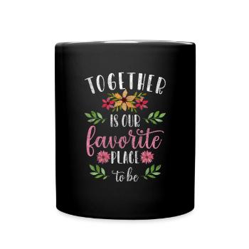 Relationship Romance Kiss Partner - Full Colour Mug - black - Front