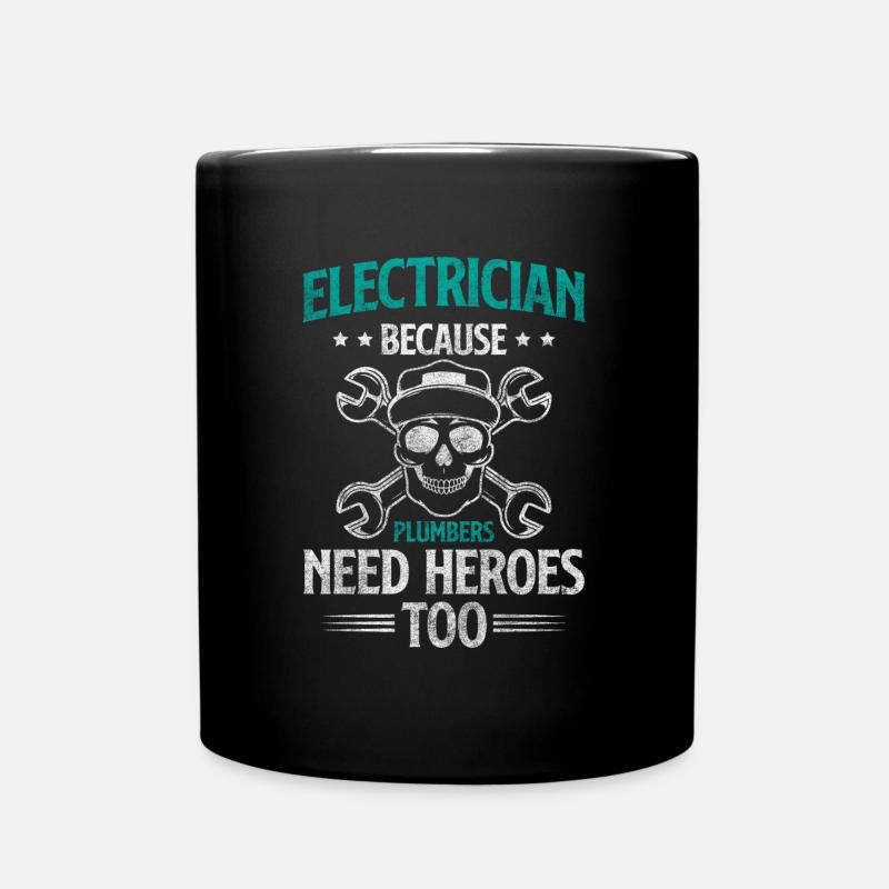 Electricité Hommes Watt Lightning - Mug uni - noir