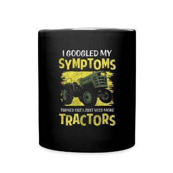 Tracteurs agricoles - Mug uni - noir - Devant